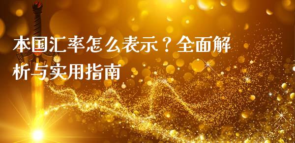 本国汇率怎么表示？全面解析与实用指南_https://wap.jnbaishite.cn_期货资讯_第1张