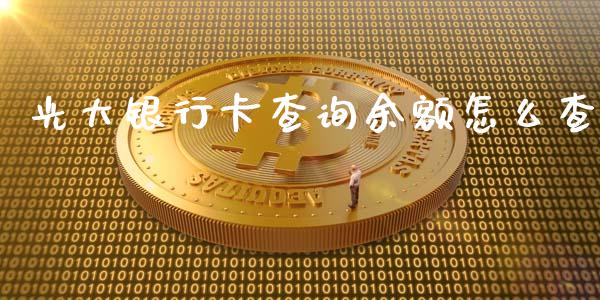 光大银行卡查询余额怎么查_https://wap.jnbaishite.cn_理财投资_第1张