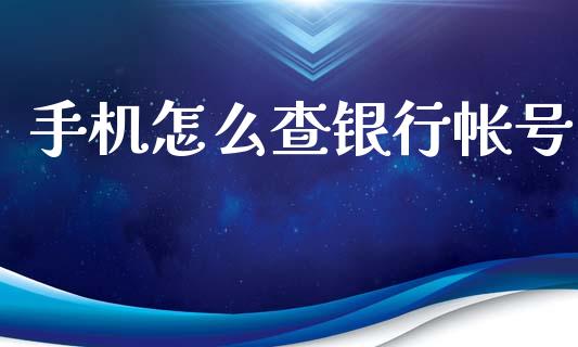 手机怎么查银行帐号_https://wap.jnbaishite.cn_金融资讯_第1张