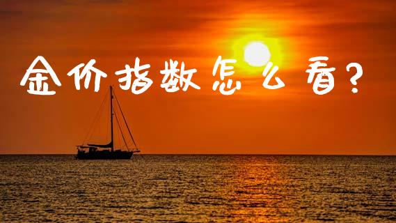 金价指数怎么看?_https://wap.jnbaishite.cn_理财投资_第1张