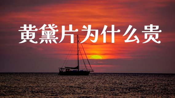 黄黛片为什么贵_https://wap.jnbaishite.cn_理财投资_第1张