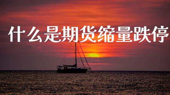 什么是期货缩量跌停_https://wap.jnbaishite.cn_期货资讯_第1张